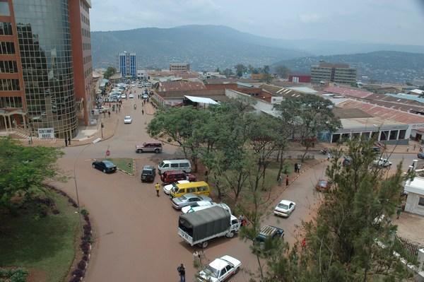 Downtown Kigali, by Jenny and Randy aka hellotrain on their blog The Other Side of the Fence