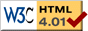 Correcte HTML 4.01!